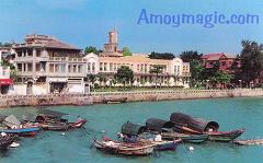 Postcard of Gulangyu Islet, Xiamen, Fujian Amoymagic.mts.cn -- Guide to Xiamen and Fujian travel, tourism, investment, trade, business, education, study, research, history, culture, arts, deng deng!