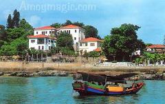 Postcard of Gulangyu Islet, Xiamen, Fujian Amoymagic.mts.cn -- Guide to Xiamen and Fujian travel, tourism, investment, trade, business, education, study, research, history, culture, arts, deng deng!