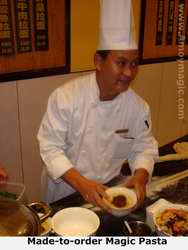 Master magician of pasta at Millennium Harbourview Hotel Xiamen