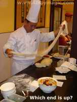 Master magician of pasta at Millennium Harbourview Hotel Xiamen