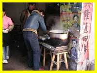 Fixing up a good Hakka breakfast