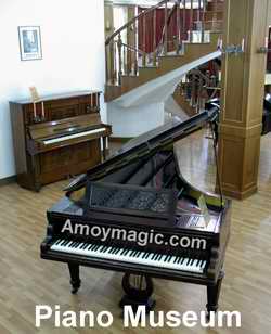 Pianos in the 1st building of the Gulangyu Piano Museum