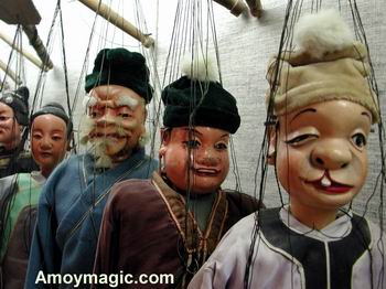 Chinese puppets marionettes in Quanzhou Chinese puppets marionettes Amoy Quanzhou Zhangzhou Fujian