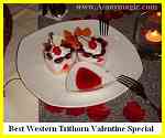 Valentine's Day dessert at Best Western Trithorn Hotsprings Resort Xiamen Fujian China