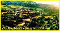 Hakka roundhouses on a hillside