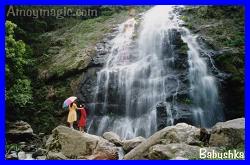 Waterfalls in Changting, near the source of the Ting River, of which Mao Zedong, the poet, wrote, "Red Banners leap over the Ting River!"